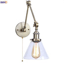 Axyaa Industrial Swing Arm LED Lamp with Pull Chain Switch