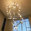 Axyaa Rotating LED Ceiling Chandelier Modern Living Room Pendant Lights