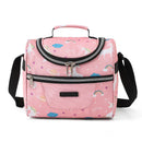 Axyaa Cartoon Print Tote Cooler Lunch Bag - Portable Insulated Outdoor Picnic Office School
