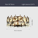 Axyaa Modern Crystal LED Ceiling Chandelier for Luxury Home Decor
