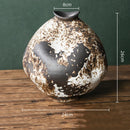 Axyaa Retro Chinese-style Porcelain Flower Vase Set - Earthenware & Kiln-transformed Accessories