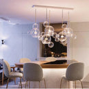 Axyaa Nordic Bubble Glass Pendant: Postmodern Round Ball Molecular Magic Bean Hanging Lamp