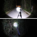 Axya Waterproof Tactical Flashlight with White, Red, Green, Yellow LEDs