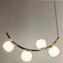 Axyaa Minimalist Wrought Iron Chandelier for Modern Living Room, Dining Room, and Bar Counter