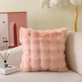 Axyaa Tuscany Faux Fur Pillow | Luxury Plush Sofa Cushion