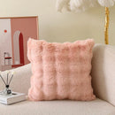 Axyaa Tuscany Faux Fur Pillow | Luxury Plush Sofa Cushion
