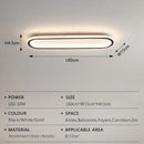 Axyaa LED Ceiling Light with Remote Control for Living Room, Bedroom, and Hallway