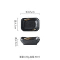 Axyaa Ceramic Seasoning Dish Retro Sauce Plate Sushi Bowl Molecular Cuisine Tableware