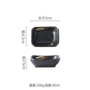 Axyaa Ceramic Seasoning Dish Retro Sauce Plate Sushi Bowl Molecular Cuisine Tableware
