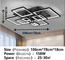 Nordic Black LED Ceiling Lamp for Modern Living Room, Bedroom, Study, Dining Room by Axyaa