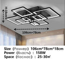 Nordic Black LED Ceiling Lamp for Modern Living Room by Axyaa