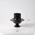 Axyaa Floral Resin Vase Desk Decoration with Artificial Flowers