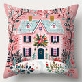 Axyaa Christmas Pillowcase: Festive Santa Claus Snowman Cover for Living Room and Sofa