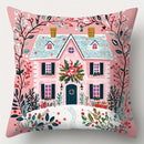 Axyaa Christmas Pillowcase: Festive Santa Claus Snowman Cover for Living Room and Sofa