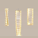 Axyaa LED Pendant Light Chandeliers Modern Staircase Hanging Lamp for Living Room
