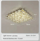 Axyaa Nordic Crystal LED Ceiling Chandelier in Gold/Chrome for Luxury Living Spaces