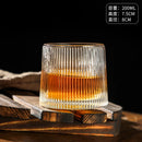 Axyaa Rotatable Whiskey Glass with Wooden Base - Bar Drinking Novelty Cup