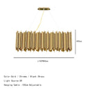 Axyaa Pipe Organ LED Chandelier: Modern Grand Staircase Pendant Light for Home Living Room