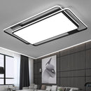Axyaa LED Ceiling Lamp: Modern Black Gold Chandelier for Home Decor & Bedroom Lighting