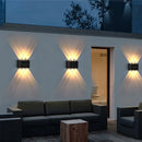 Axyaa Solar LED Courtyard Lights - Outdoor Waterproof Garden Wall Lamp