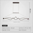 Axyaa Nordic Aluminum Bar LED Chandelier for Stylish Dining and Restaurant Ambiance