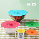 Axyaa Silicone Bowl Cover Set for Food Storage and Microwave - Kitchen Essential