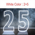 Axyaa LED Neon Number Sign - 30in, RGB Flashing, Sweet 16 18 21 Night Light