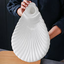Axyaa White Ceramic Special-shaped Plate for Sushi Fruit Salad and Snacks