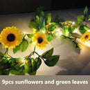 Axyaa LED Artificial Sunflower with Hanging Vine for Indoor Decor