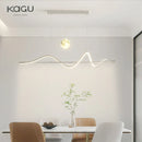 Axyaa Luxury LED Pendant Light: Sleek White/Black Design for Home & Office Décor
