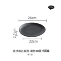 Axyaa Black & White Ceramic Tableware Set - Plates, Bowls, Japanese Luxury Dining Collection