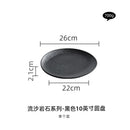 Axyaa Black & White Ceramic Tableware Set - Plates, Bowls, Japanese Luxury Dining Collection
