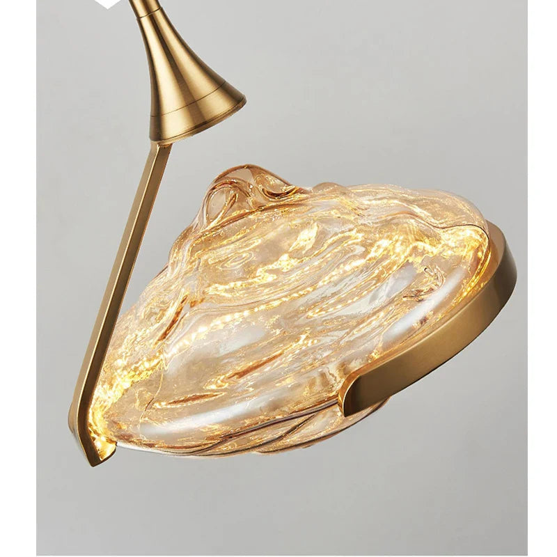 Axyaa Modern Glass Pendant Lamp for Bedroom, Study, and Bedside