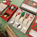 Axyaa Christmas Cutlery Set for Festive Dining
