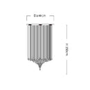 Axyaa Stone Crystal LED Chandelier Staircase Living Room Light