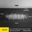 Axyaa Crystal Branch Chandelier Ceiling Pendant for Living Dining Bedroom Lighting
