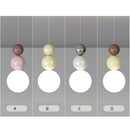 LED Cream Hanging Lamp - Modern Indoor Lighting for Bedroom, Living Room, and More