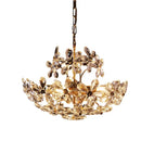 Axyaa Crystal Chandelier: Elegant Nordic French Style Lighting for Living Room Bedroom Study