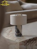 Axyaa Marble LED Touch Table Lamp for Ambiance in Living Room
