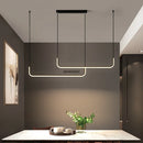 Axyaa LED Chandelier Black Gold Dimmable Kitchen Dining Room Lighting Luminaires