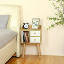 Axyaa Mid Century Modern Nightstand - Sleek Storage Solution for Bedrooms