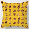 Axyaa Yoga Panda & Avocado Cartoon Animal Throw Pillow Bundle