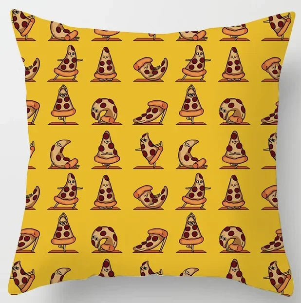 Axyaa Yoga Panda & Avocado Cartoon Animal Throw Pillow Bundle