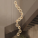 Axyaa Crystal Chandelier Pendant Light for Living Room and Bedroom