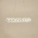 Axyaa Luxury Crystal LED Chandelier Circular Pendant Lamp - Modern Designer Lighting