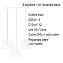 Axyaa Nordic Glass Chandelier: Mickey Bubble Ball Pendant Lamp for Home Decor
