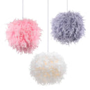 Axyaa Goose Feather Pendant Lamp: Nordic Chandelier for Bedroom and Dining Room