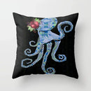 Axyaa Psychedelic Octopus Print Pillowcase - Home Decor