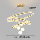 Axyaa Nordic Home Decoration Stair Chandelier Living Room Bedroom Dining Room Pendant Lights Ceiling Light Indoor Lighting