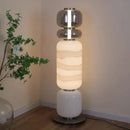 Axyaa Smoke White Glass LED Chandelier for Home and Hotel Decor